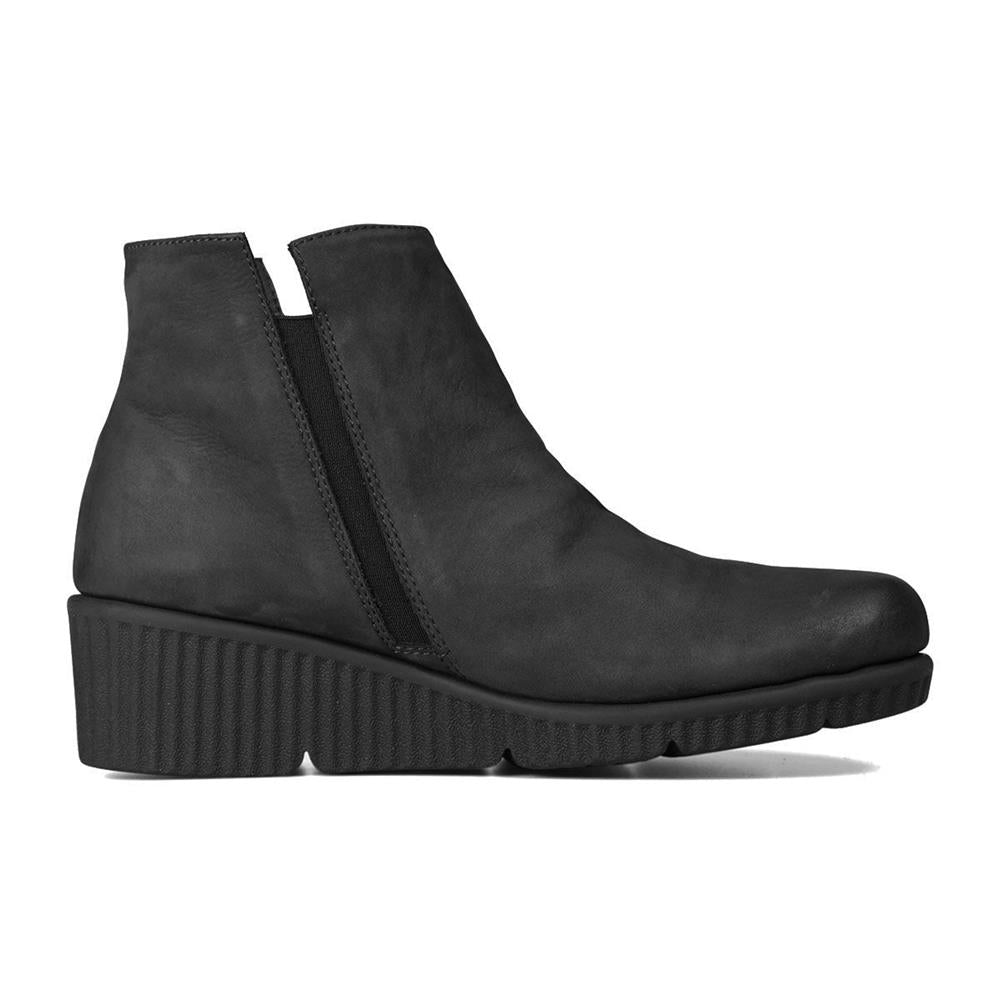 Essential Comfort Boots E Fit CLARICE - Black Nubuck