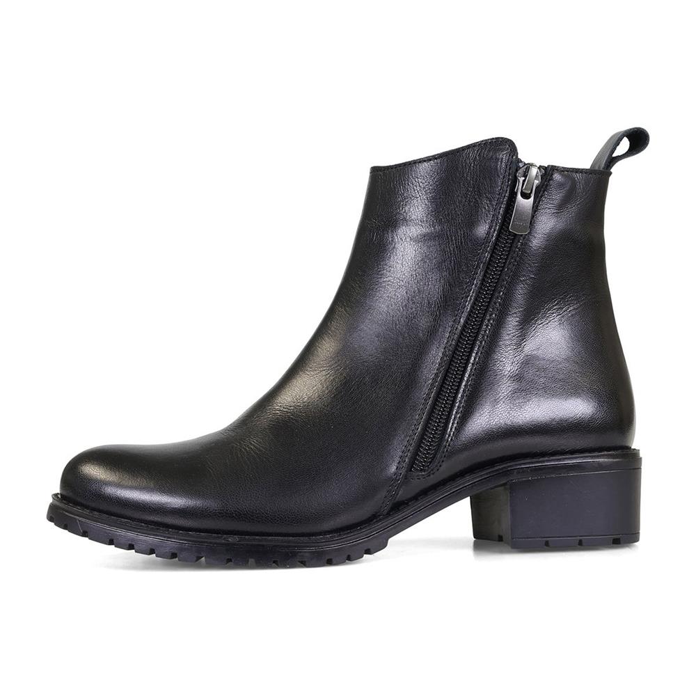 Essential Comfort Boots D Fit SAGE - Black Leather