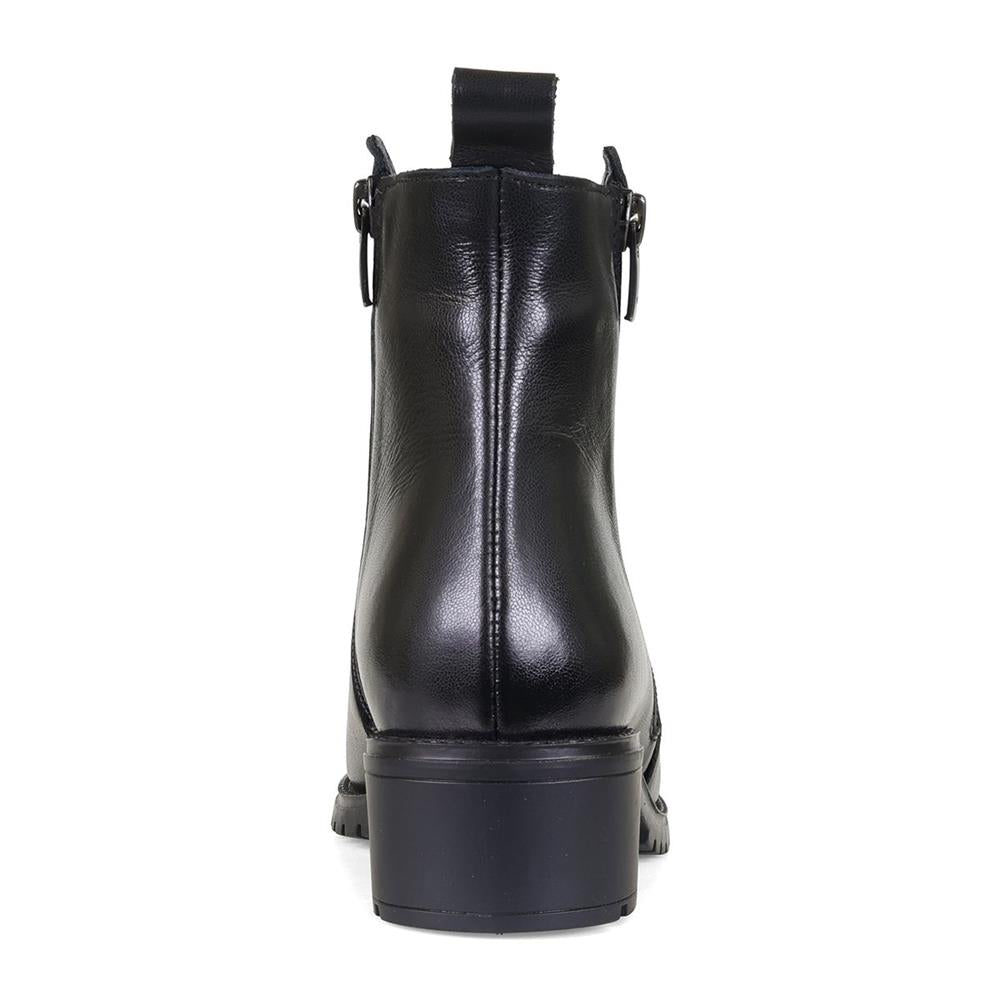 Essential Comfort Boots D Fit SAGE - Black Leather