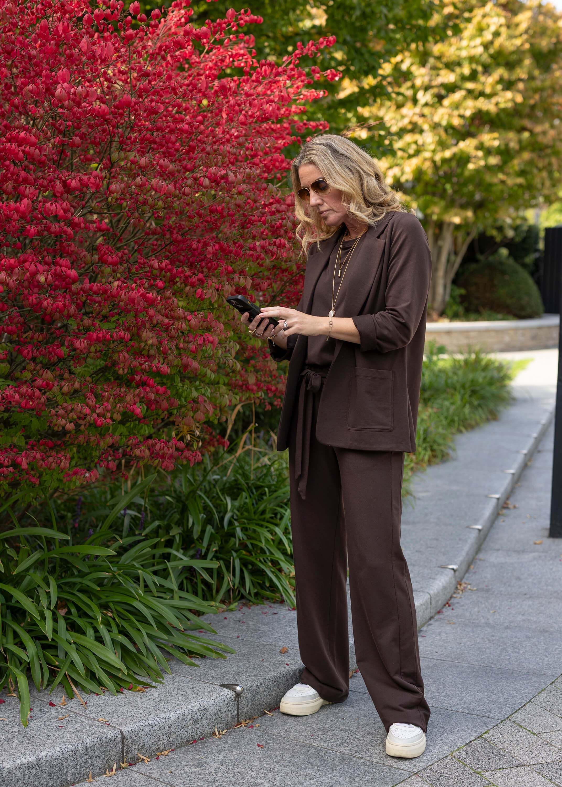 CIRCE soft blazer, chocolate