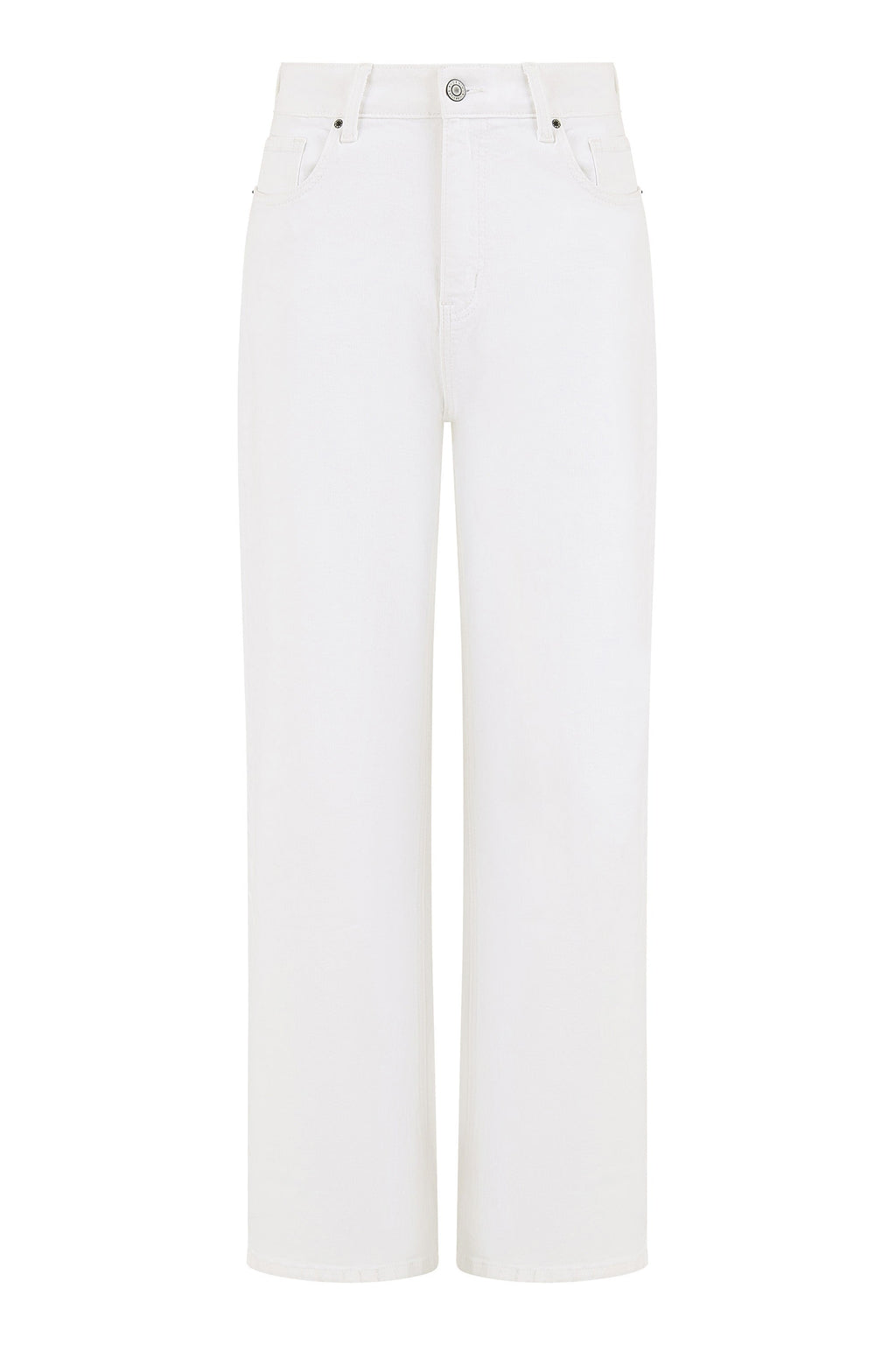 Yumi White Wide Leg High Waist Jeans