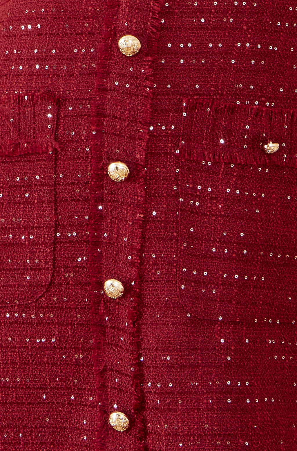 Yumi Burgundy Boucle Tunic Dress