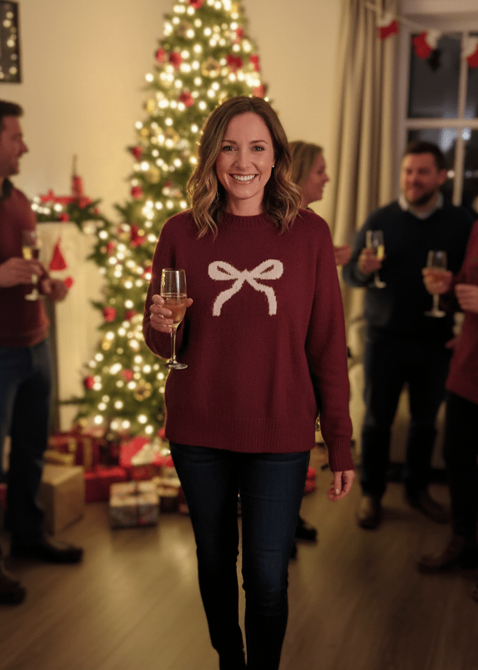 Bow Detail Jumper - PAPRIKA UK