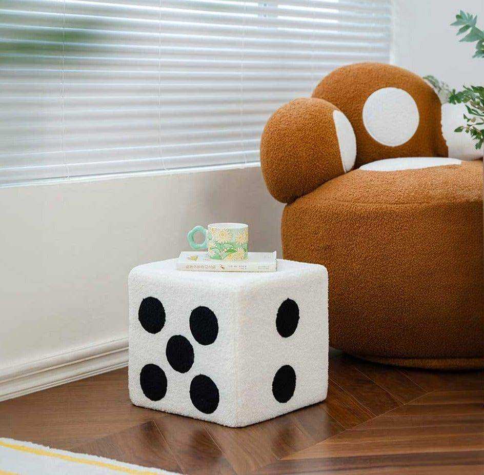 Dice Footstool - PAPRIKA UK