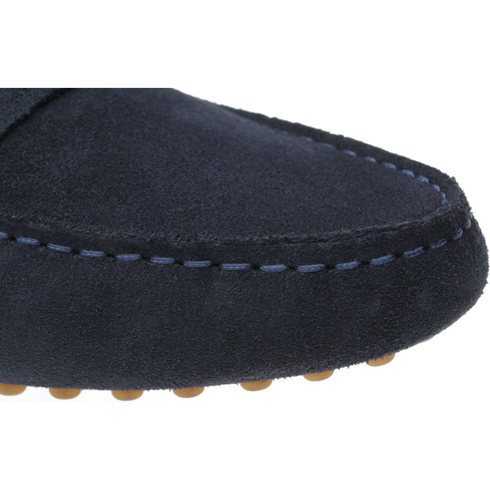 Herring Louisa ladies rubber-soled driving moccasins in navy suede