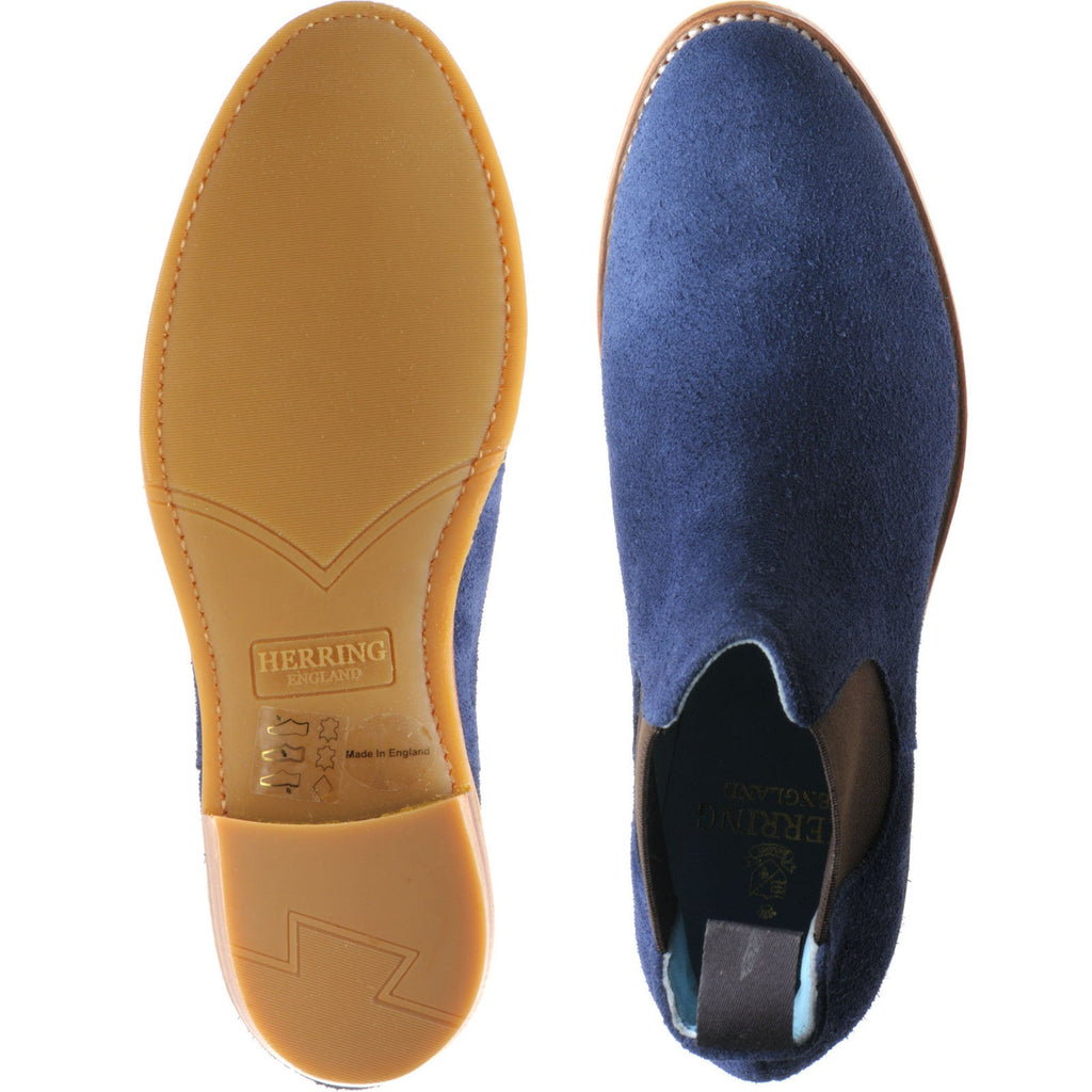 Herring Tamara Ladies ladies rubber-soled Chelsea boots in navy suede