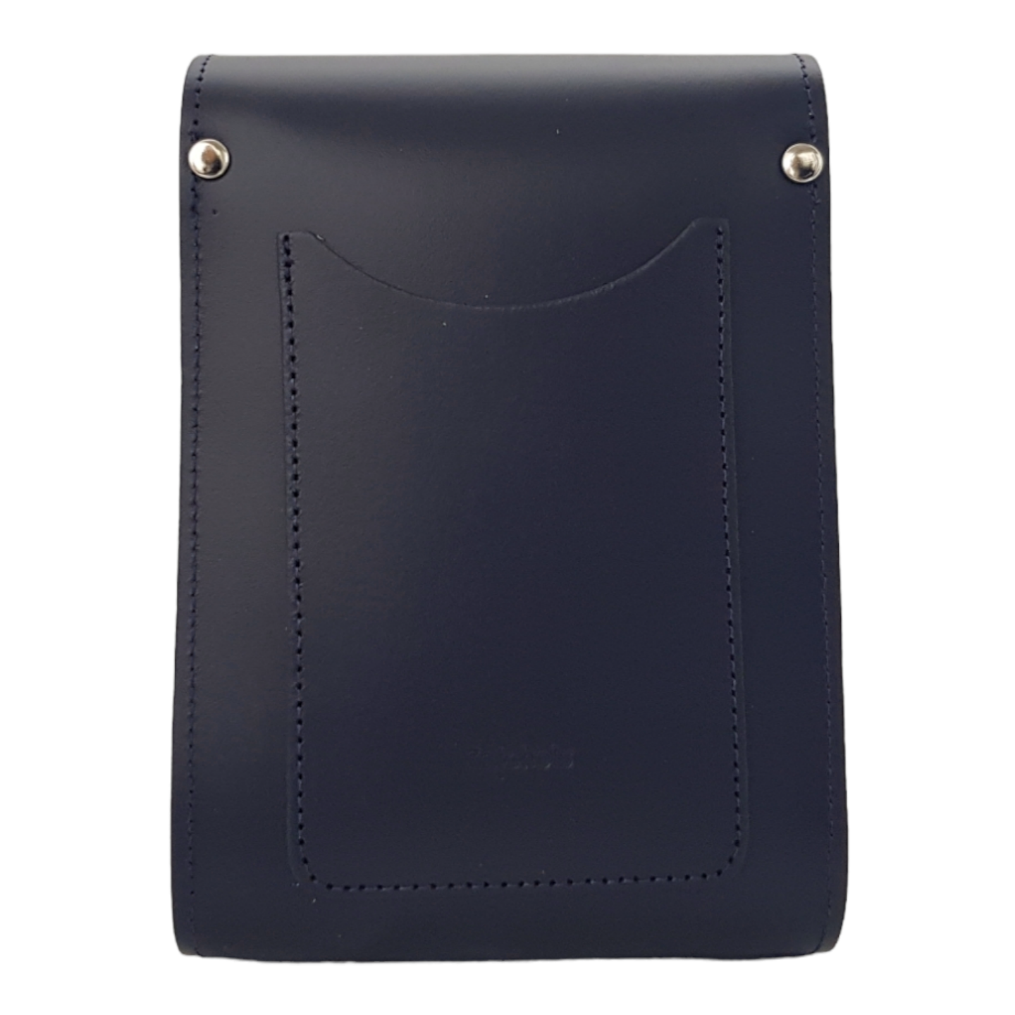 Handmade Leather Festival Phone Bag - Navy Blue