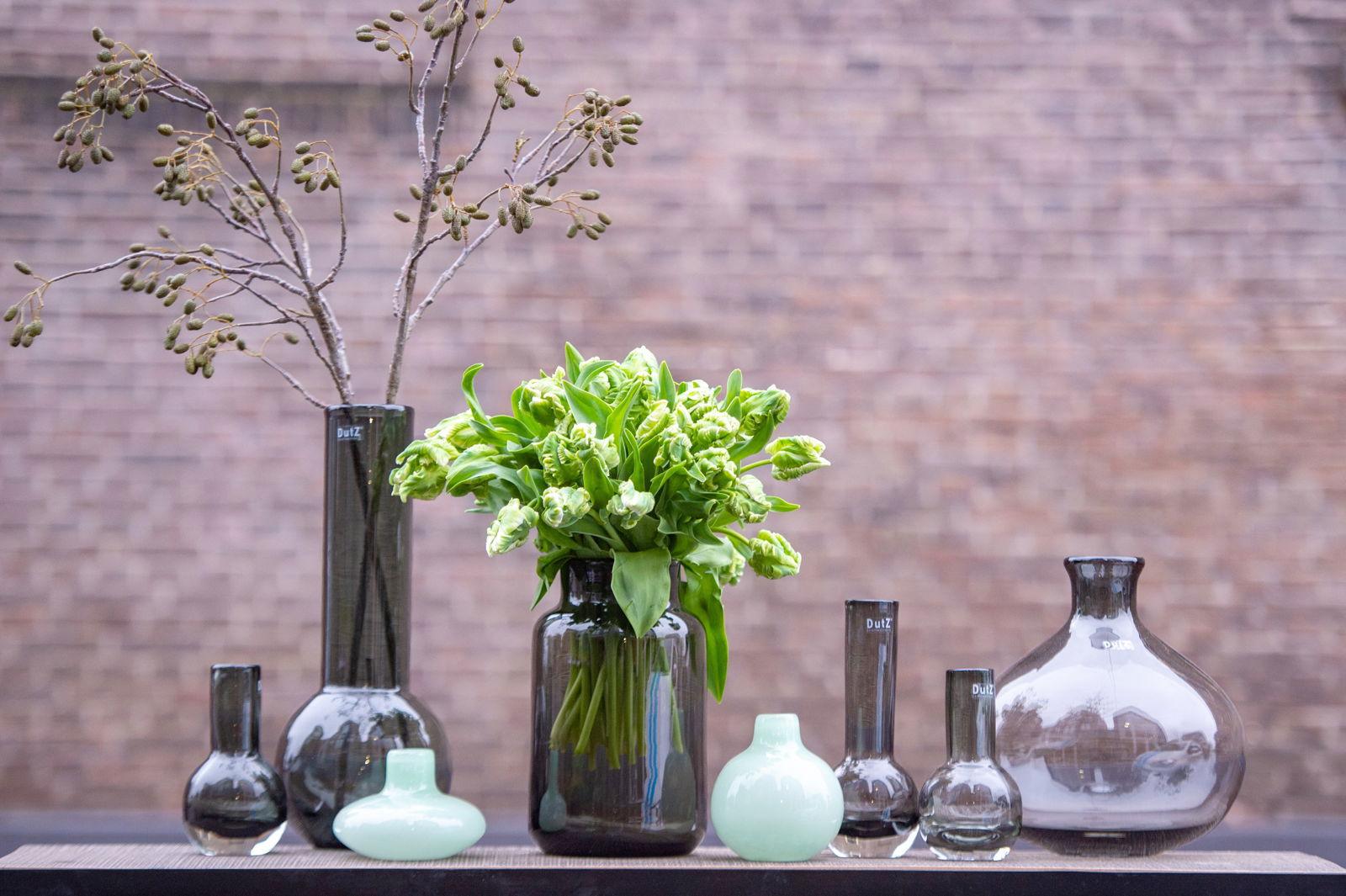 VASE NOVA C - H30 D19 cm - SMOKE Colour by DutZ - PAPRIKA UK